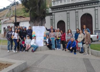 Docentes y trabajadores del sector salud del páramo merideño también marcharon exigiendo salario dignos