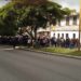Docentes protestan en la avenida Las Américas de Mérida exigiendo salarios justos