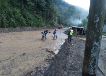 Continúan los trabajos en el sector La Chicharronera entre La Victoria y San Felipe