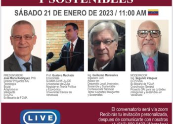 Invitan al Conversatorio: Presentación del proyecto: «Ciudades Inteligentes y Sostenibles”