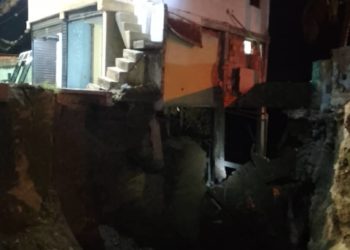 Se desploma casa en el Barrio El Milagro
