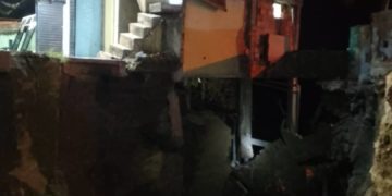 Se desploma casa en el Barrio El Milagro