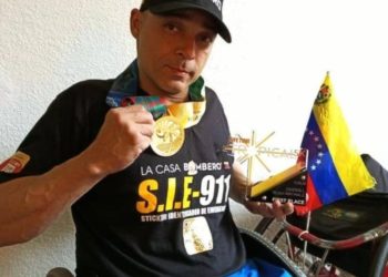 Bombero venezolano con discapacitad obtuvo primer lugar en el Life Time Tropical 5k Miami