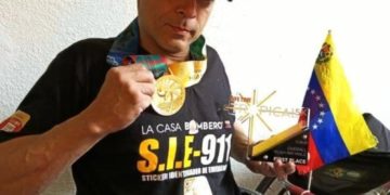 Bombero venezolano con discapacitad obtuvo primer lugar en el Life Time Tropical 5k Miami