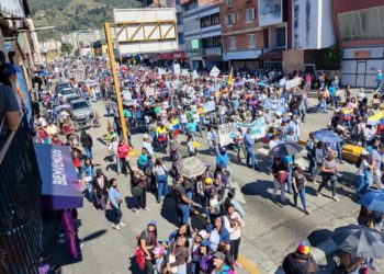 Trabajadores del sector público, docentes y pensionados se mantienen en las calles merideñas