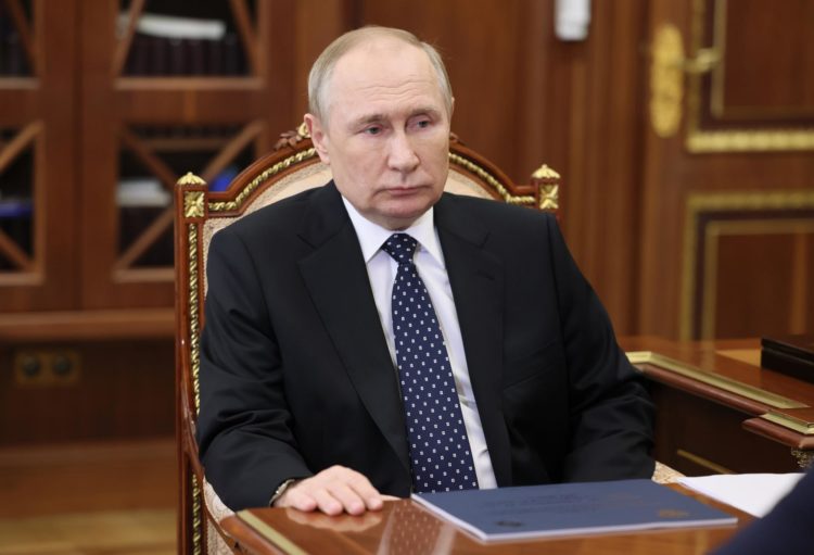El presidente ruso, Vladímir Putin, este jueves en Moscú. EFE/EPA/MIKHAEL KLIMENTYEV/SPUTNIK/KREMLIN / POOL CRÉDITO OBLIGATORIO