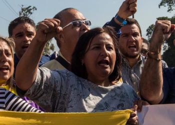 Opositores eligen a exiliada en España presidenta de la AN paralela