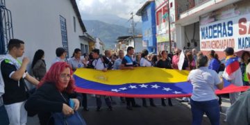 Protestas de los trabajadores y docentes en Boconó: “Nos mantenemos en la lucha”