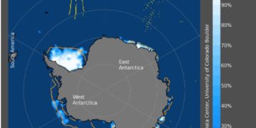 La extensión del hielo marino antártico registra un nuevo mínimo histórico