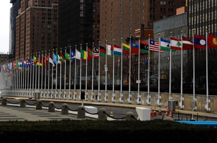 Vista exterior de la sede de la ONU, este 20 de febrero de 2023, en Nueva York (EE.UU.). EFE/Peter Foley