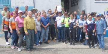 Escasa participación en marcha de educadores celebrada en Rafael Rangel