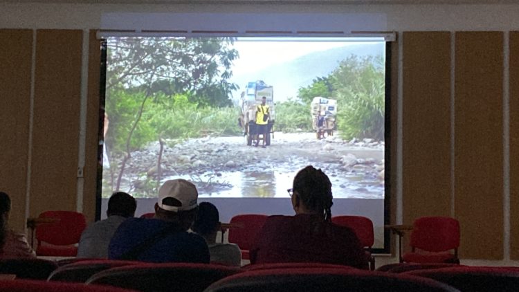 El documental fue presentado en la Universidad Francisco de Paula Santander en la ciudad de Cúcuta. Fotos: Carlos Eduardo Ramírez