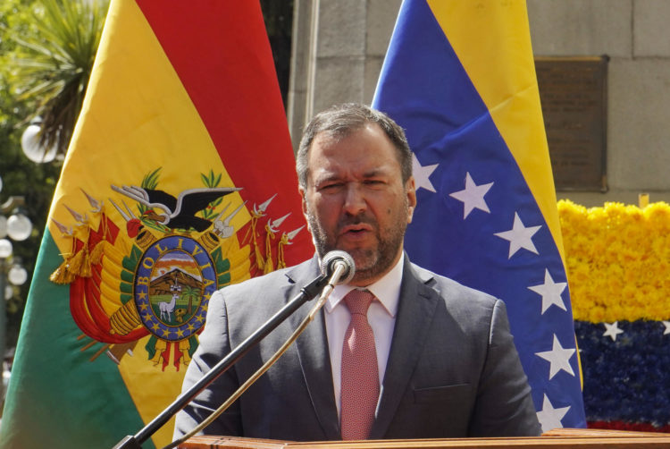 El ministro del Poder Popular para Relaciones Exteriores de la República de Venezuela, Yván Gil, en una fotografía de archivo. EFE/ Javier Mamani