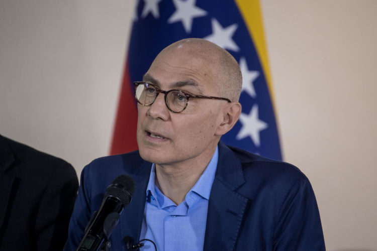 El alto comisionado de la ONU para DD.HH., Volker Türk, visita Caracas el 28 de enero de 2023, en Caracas (Venezuela). EFE/ Miguel Gutierrez