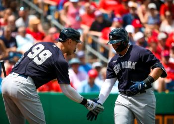 Andrés Chaparro Romero despachó su quinto vuelacerca en el Spring Training en triunfo de Yankees