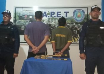 CPET aprehende en flagrancia a sujetos por “saboteo” al sistema eléctrico de empresa estratégica del Estado