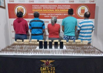 CONAS detiene a miembros de banda delictiva con municiones