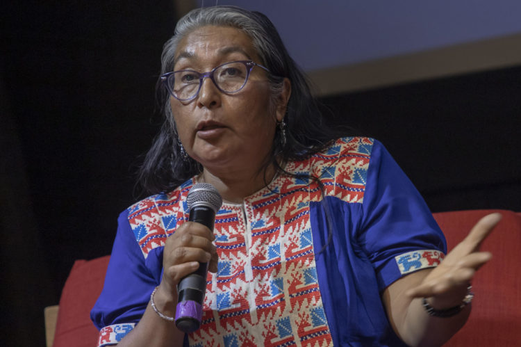 La activista indígena, Odilia Romero, en una fotografía de archivo. EFE/Isaac Esquivel