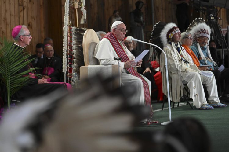 Imagen de archivo del papa Francisco durante su visita a Canadá el año pasado. EFE/EPA/CIRO FUSCO