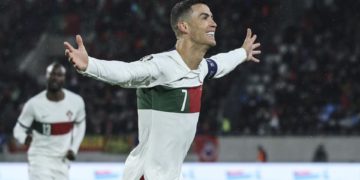 0-6. Portugal resuelve por la vía rápida con otro doblete de Cristiano