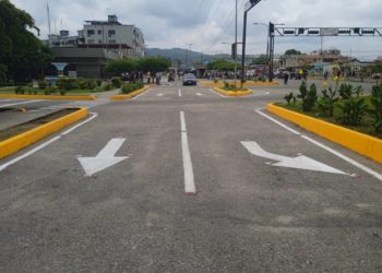 Demarcación y señalización en Redoma de Sabana de Mendoza