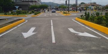 Demarcación y señalización en Redoma de Sabana de Mendoza