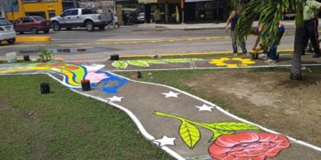 Caminerias y aceras también fueron objeto de retoque y embellecimiento en Sabana de Mendoza