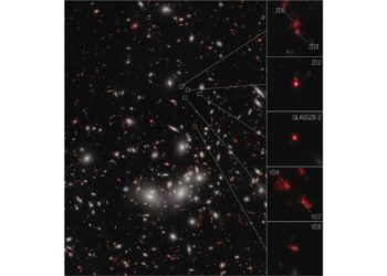 El James Webb capta 7 galaxias a solo 650 millones de años del Big Bang