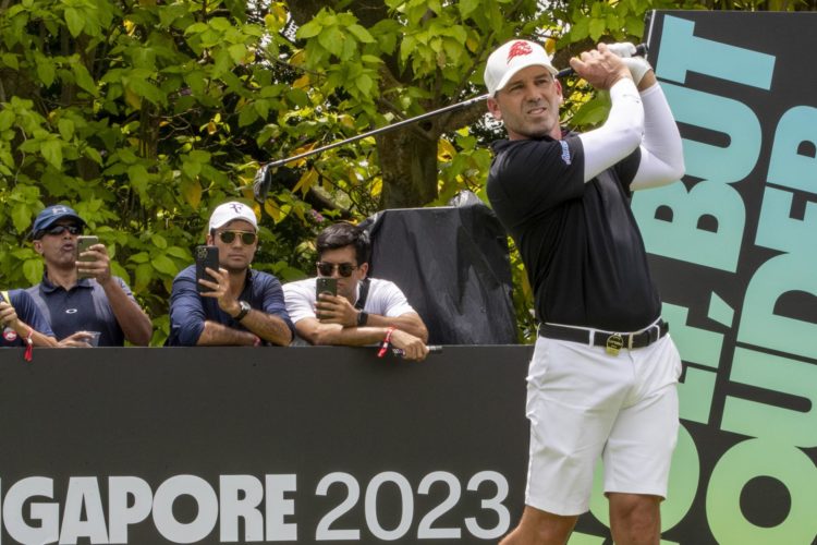 El golfista español Sergio García, durante la segunda jornada del LIV Golf Singapur. EFE/EPA/SIMON LIM