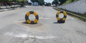 No ha sido reparado peligroso hueco en sector Sara Linda carretera Isnotú – Valera