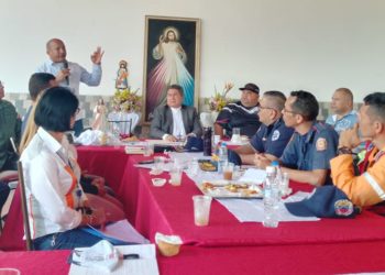 Desarrollan mesa de trabajo con los organismos de seguridad para afinar detalles de la Fiesta de la Divina Misericordia