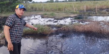 Denuncian derrame de petróleo en comunidades del municipio La Ceiba