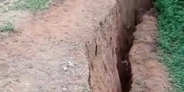 A punto de derrumbarse parte del cerro El Bambú de Onia 