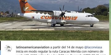 Anuncian primer vuelo regular de Conviasa a Mérida para el domingo 14 de mayo