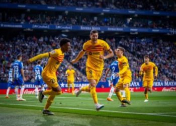 Barça conquistó su Liga 27 de España goleando en el Derby al Espanyol