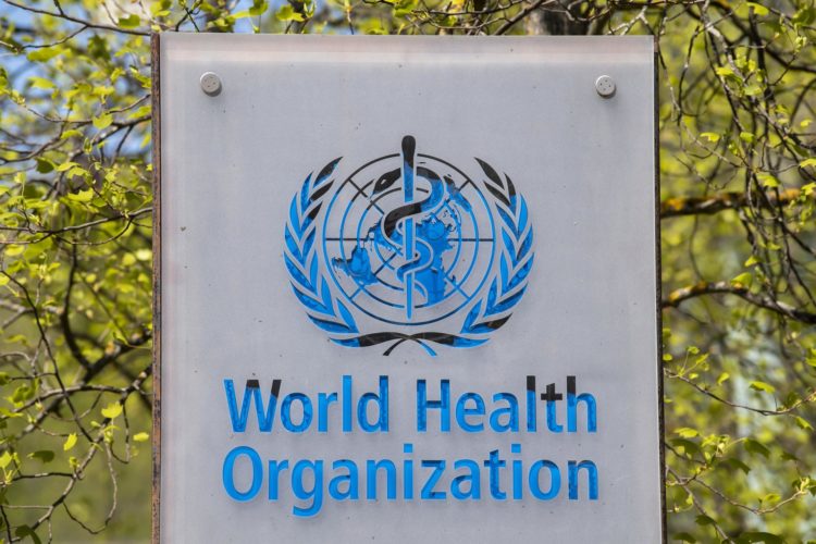Imagen de archivo del logotipo de la Organización Mundial de la Salud (OMS). EFE/EPA/MARTIAL TREZZINI