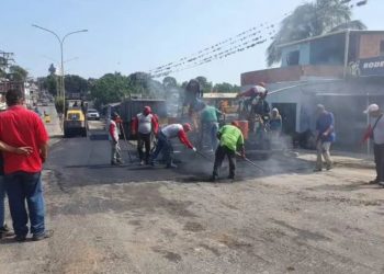 Rehabilitación de la vía de El Milagro en Valera está en su última fase