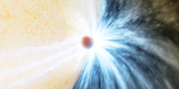 Detectan, en primicia, una estrella mientras se traga un planeta