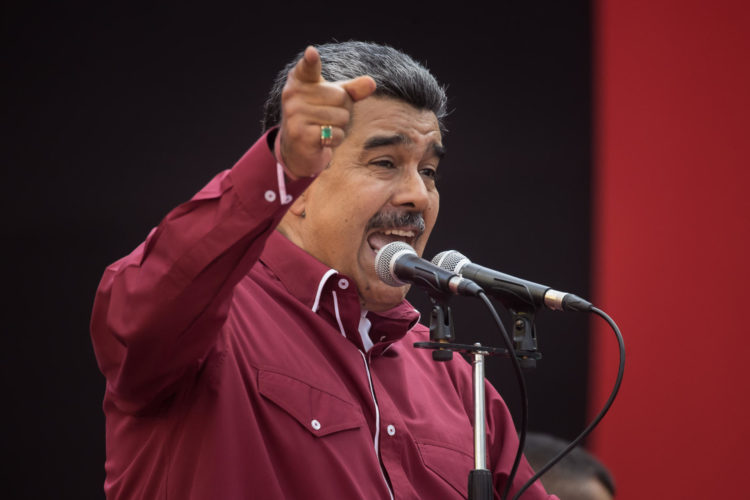 Fotografía tomada el pasado 1 de mayo en la que se registró al presidente de Venezuela, Nicolás Maduro, en Caracas (Venezuela).EFE/Miguel Gutiérrez