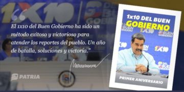Inició la entrega del Bono 1er. Aniversario 1×10 del Buen Gobierno a través del Sistema Patria