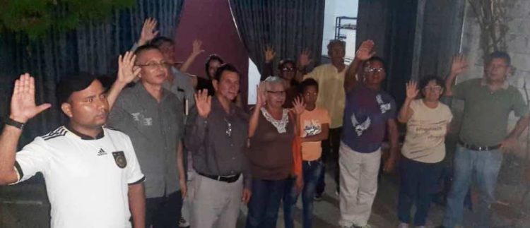 Integrantes del comando de campaña de Voluntad Popular de Motatán, toman juramento  (Fotos Prensa VP)