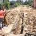 Frontera/ Vialidad de Las Dantas afectada por colapso de tuberías de aguas negras