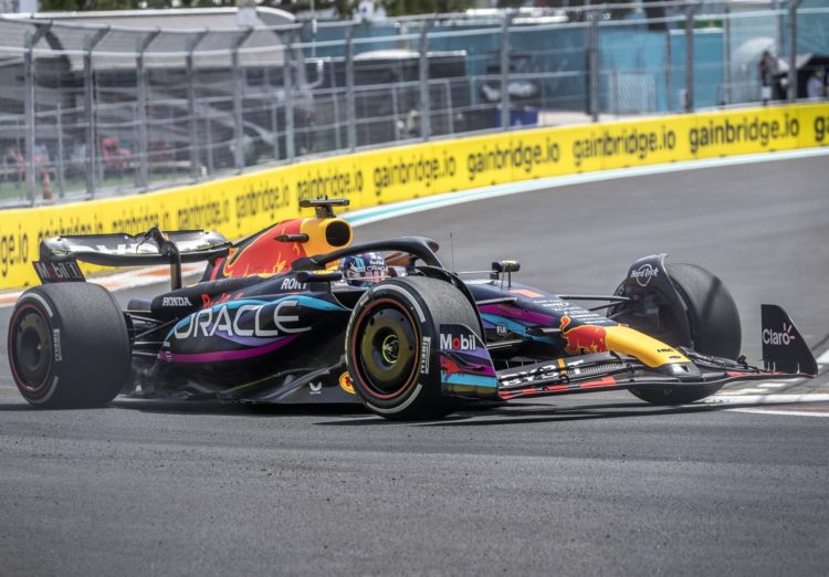 El piloto neerlandés Max Verstappen de Red Bull Racing en el Formula 1 Miami Grand Prix, este 5 de mayo de 2023. EFE/EPA/Cristóbal Herrera