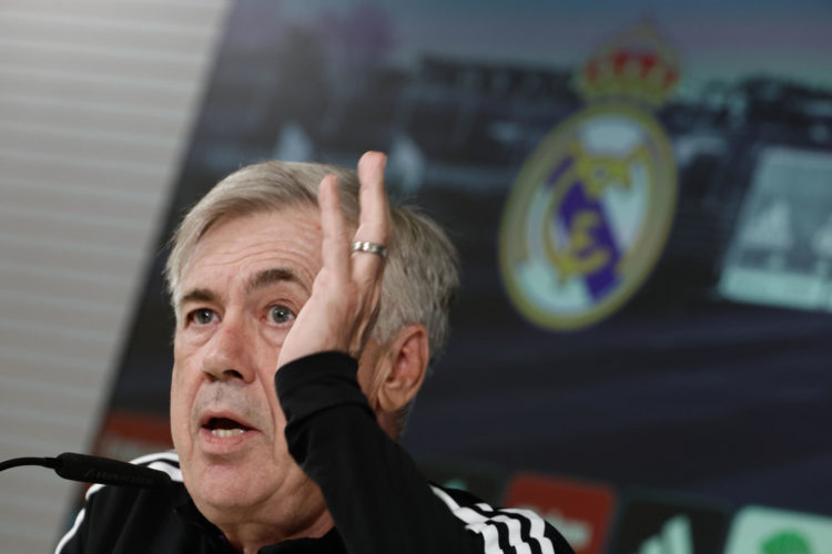 El entrenador del Real Madrid, Carlo Ancelotti. EFE/Sergio Pérez