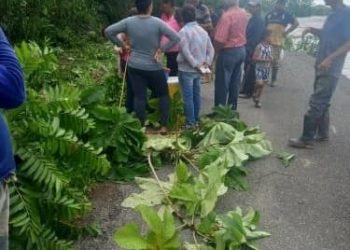El río Chama avanza sobre la vialidad del sector El Dique en El Vigía