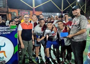 Fiesta deportiva en Sucre donde se jugó la final del Campeonato Futbol Sala del municipio
