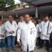 Desalojan a estudiantes de medicina del auditorio donde reciben clases en el  Hospital Central de San Cristóbal