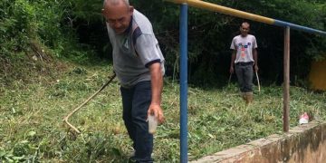 Alcaldía de Valera y Corpoelec realizan “operación limpieza” en sede del CNP Trujillo