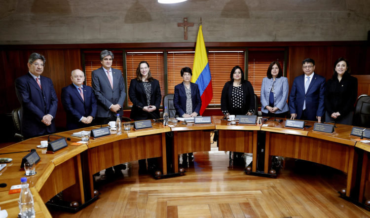 Los magistrados de la Corte Constitucional, en una fotografía de archivo. EFE/Mauricio Dueñas Castañeda