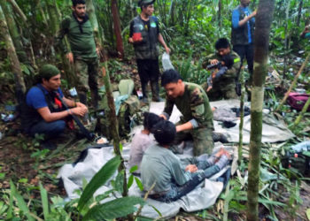 La recuperación de los cuatro menores rescatados en la selva colombiana sigue «positiva»